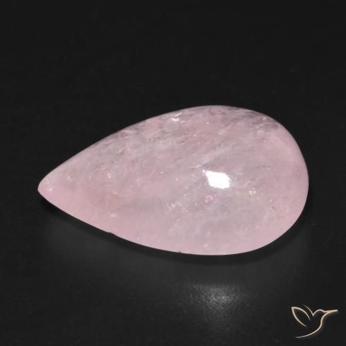 9,17 ctw natürlicher Mittel-Hellrosa Morganit, Birnenform, Transparent