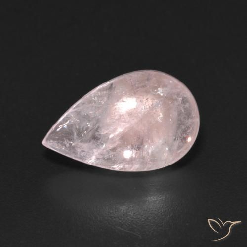 3.08ct Natürlicher rose-rosa Morganit, Birnenform, Transparent