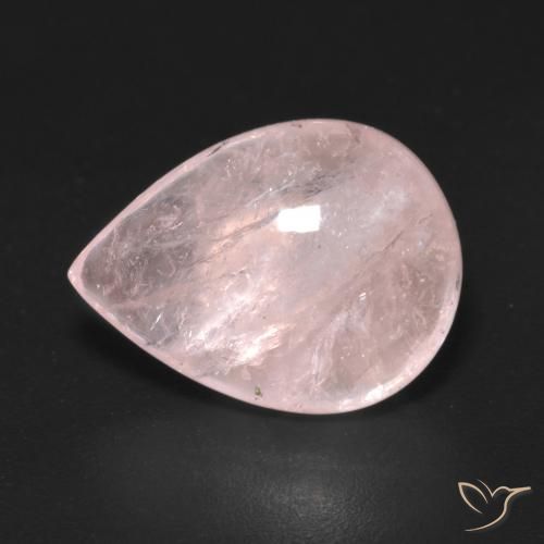 7.57ct Natürlicher Korallenrosa Morganit, Birnenform, Transparent