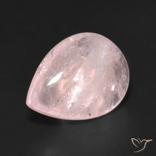9,17 ctw natürlicher Korallenrosa Morganit, Birnenform, Transparent