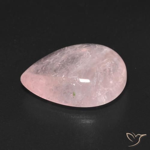 9,17 ctw natürlicher Korallenrosa Morganit, Birnenform, Transparent