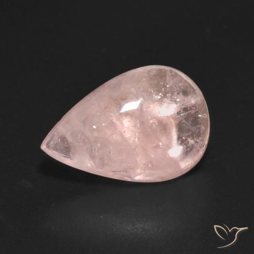 3.22ct Natürlicher Flamingorosa Morganit, Birnenform, Transparent