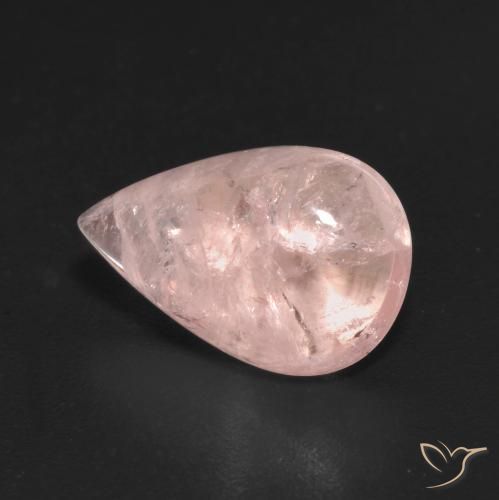 9,17 ctw natürlicher Flamingorosa Morganit, Birnenform, Transparent