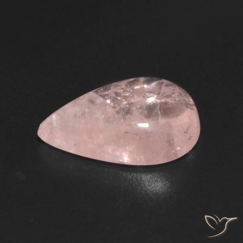 9,17 ctw natürlicher Flamingorosa Morganit, Birnenform, Transparent