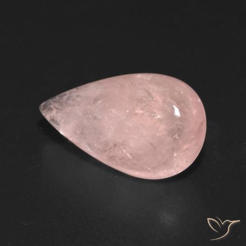 9,17 ctw natürlicher Flamingorosa Morganit, Birnenform, Transparent