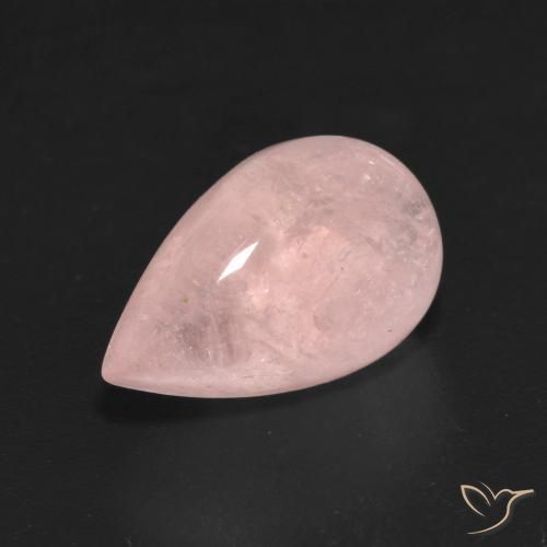 9,17 ctw natürlicher Mittelrosa Morganit, Birnenform, Transparent