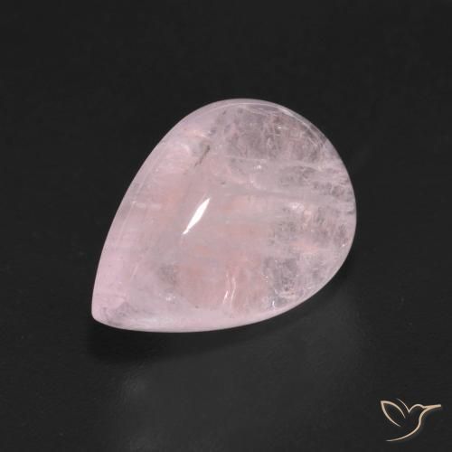 9,17 ctw natürlicher hellrosa Morganit, Birnenform, Transparent