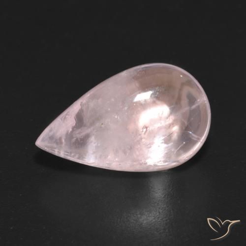 9,17 ctw natürlicher rose-rosa Morganit, Birnenform, Transparent