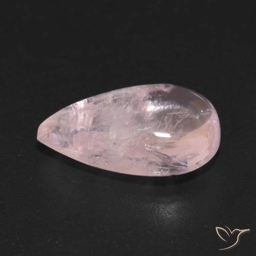 9,17 ctw natürlicher rose-rosa Morganit, Birnenform, Transparent