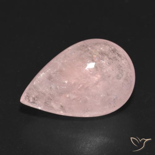 7.23ct Natürlicher hellrosa Morganit, Birnenform, Transparent