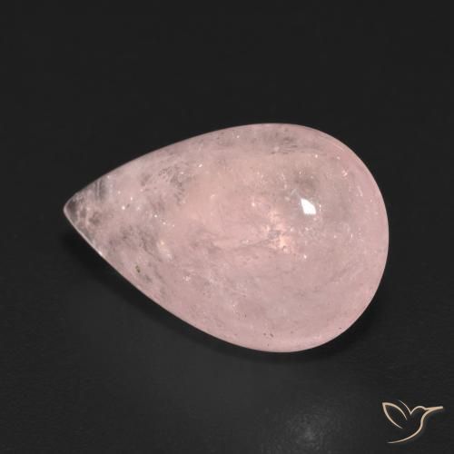 9,17 ctw natürlicher hellrosa Morganit, Birnenform, Transparent