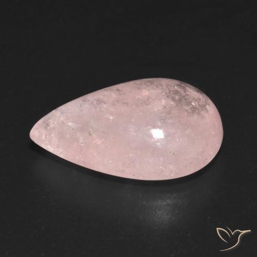 9,17 ctw natürlicher hellrosa Morganit, Birnenform, Transparent