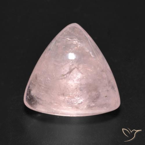 7.14ct Natürlicher rose-rosa Morganit, Trillion, Transparent