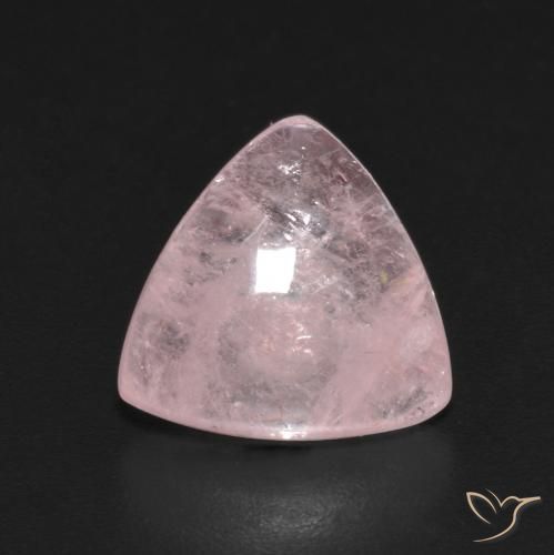 3.93ct Natürlicher Korallenrosa Morganit, Trillion, Transparent