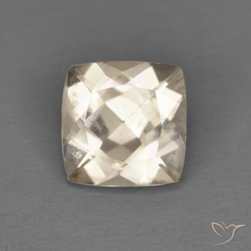 0.88ct Natürlicher hellgolden Morganit, Kissen, VS