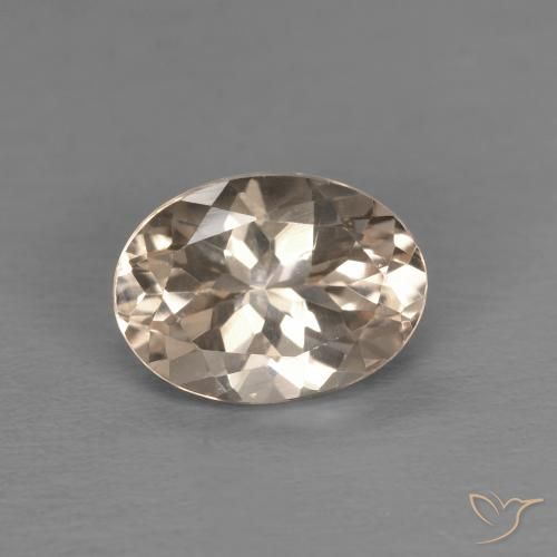 1.14ct Natürlicher Lachs-rosa Morganit, Oval, VVS-VS