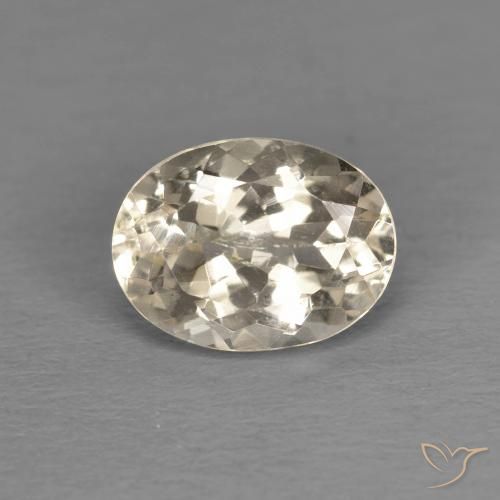 1.26ct Natürlicher hellgolden Morganit, Oval, VS