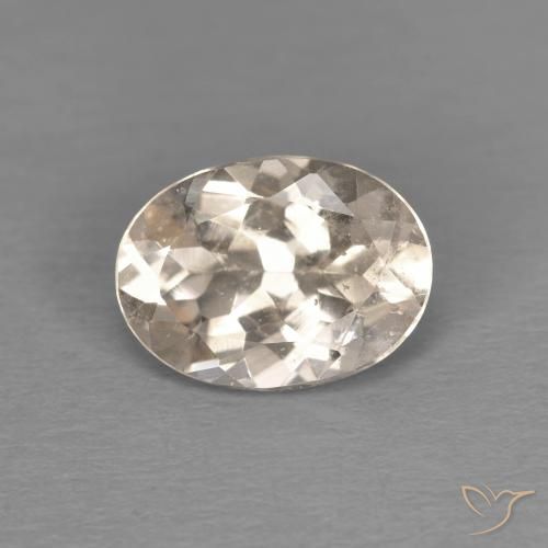 1.08ct Natürlicher hellgolden Morganit, Oval, VS