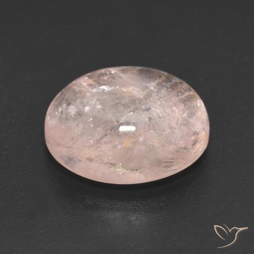 9,17 ctw natürlicher Helles Korallenrosa Morganit, Oval, Lichtdurchlässig