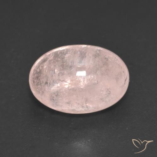 3.97ct Natürlicher Korallenrosa Morganit, Oval, Lichtdurchlässig