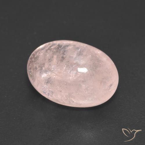 9,17 ctw natürlicher Korallenrosa Morganit, Oval, Lichtdurchlässig