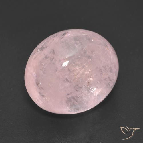 9,17 ctw natürlicher Lebhaftes Rosa Morganit, Oval, Lichtdurchlässig