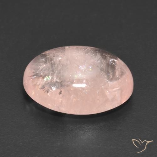 9,17 ctw natürlicher hellrosa Morganit, Oval, Transparent