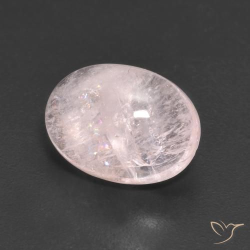 9,17 ctw natürlicher hellrosa Morganit, Oval, Transparent