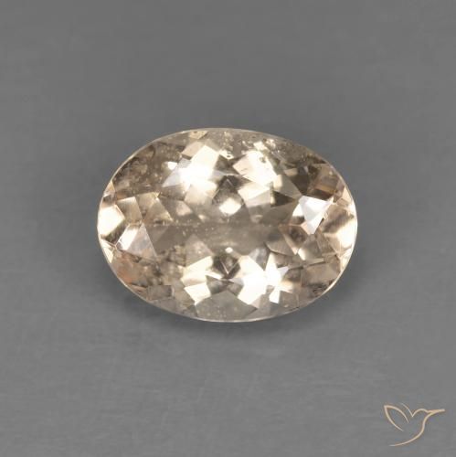 1.10ct Natürlicher hellorange Morganit, Oval, VS