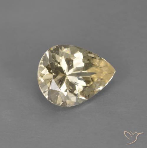 9,17 ctw natürlicher hellgolden Morganit, Birnenform, VS