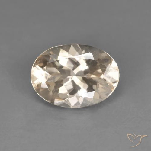 1.08ct Natürlicher hellorange Morganit, Oval, VVS-VS