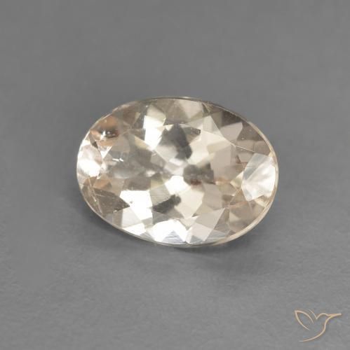 9,17 ctw natürlicher hellgolden Morganit, Oval, VVS-VS