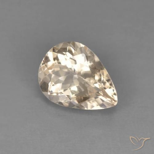 9,17 ctw natürlicher hellgolden Morganit, Birnenform, VVS-VS