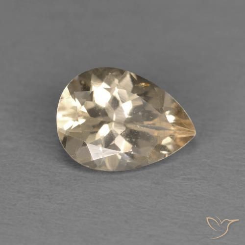 0.98ct Natürlicher Golden Morganit, Birnenform, VS