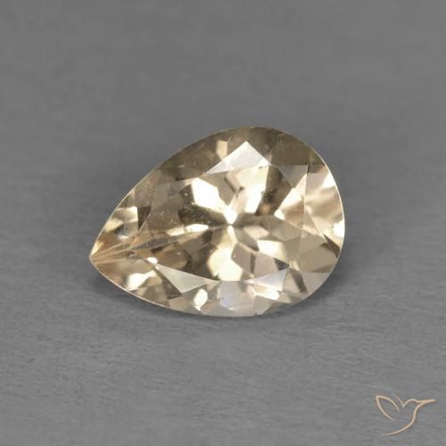 9,17 ctw natürlicher Golden Morganit, Birnenform, VS