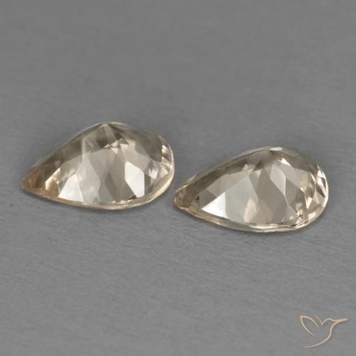 1.52 ct natürliche Light Neutral Orange Morganit-Edelsteine, Birnenform, VS