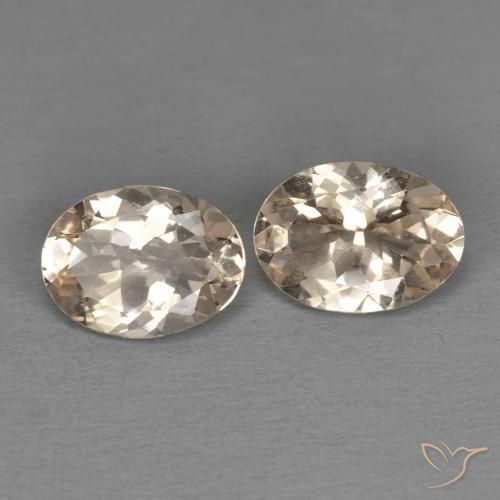1.67 ct natürliche Light Neutral Orange Morganit-Edelsteine, Oval, VS