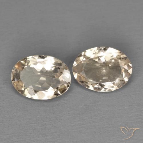 1.68 ct natürliche hellorange Morganit-Edelsteine, Oval, VVS-VS