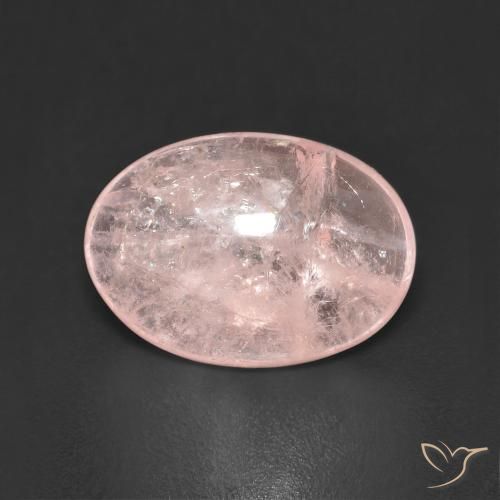 4.13ct Natürlicher Korallenrosa Morganit, Oval, Transparent