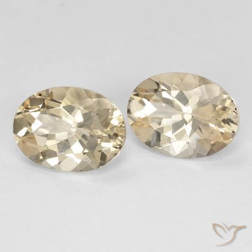 2.33 ct natürliche hellgolden Morganit-Edelsteine, Oval, VVS-VS