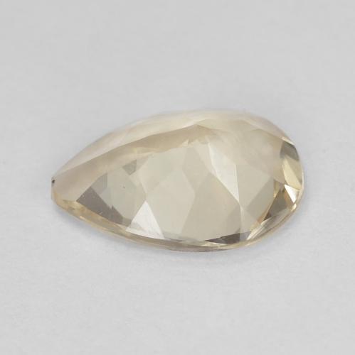 0,75 ctw natürlicher goldener Morganit, Birnenform, VVS