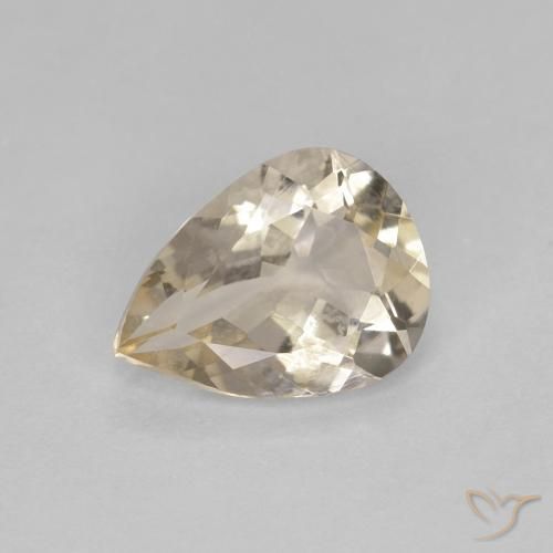 9,17 ctw natürlicher hellgolden Morganit, Birnenform, VVS-VS