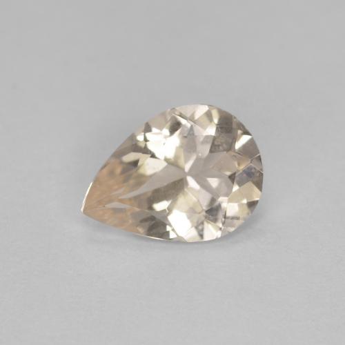 0,54 ctw natürlicher goldener Morganit, Birnenform, VS