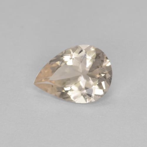 0,54 ctw natürlicher goldener Morganit, Birnenform, VS