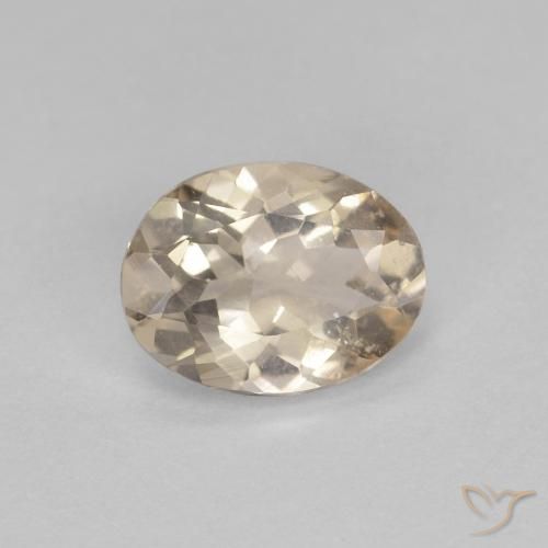 0.79ct Natürlicher hellgolden Morganit, Oval, VS