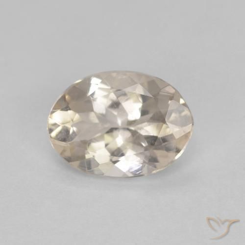 0.85ct Natürlicher hellgolden Morganit, Oval, VS