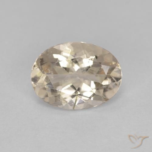 1.02ct Natürlicher hellgolden Morganit, Oval, VS
