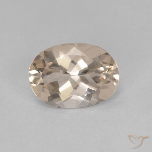 0.92ct Natürlicher hellgolden Morganit, Oval, VVS