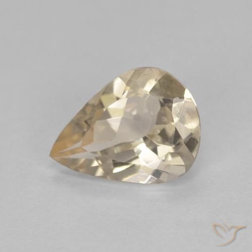 9,17 ctw natürlicher hellgolden Morganit, Birnenform, VVS-VS