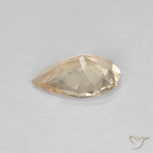 9,17 ctw natürlicher hellgolden Morganit, Birnenform, VS